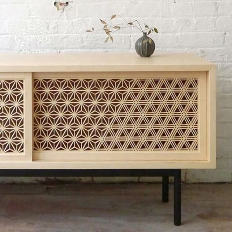 Продукты Kumiko стены раздела Hinoki 3D французские твердые деревянные декоративные