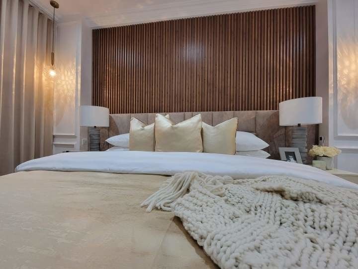 Панель стены современного оформления внутренняя WPC 9mm 2.5cm домашнего для предпосылки ТВ