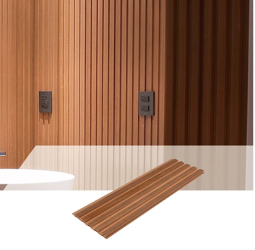 Панель стены 159*10mm живущей комнаты декоративная внутренняя WPC делая водостойким