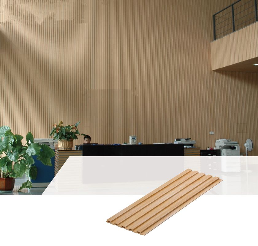 Панель стены 159*10mm живущей комнаты декоративная внутренняя WPC делая водостойким