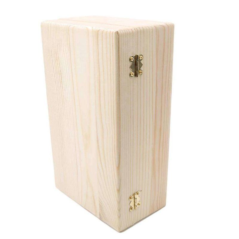 Многофункциональное деревянной коробки Keepsake фестиваля винтажное прикрепленное на петлях Lidded незаконченное