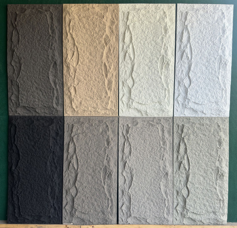 Легкий вес Внешний внешний декоративный ПУ Фальшивый камень Полиуретановый каменный панель 3D ПУ каменный стенный панель