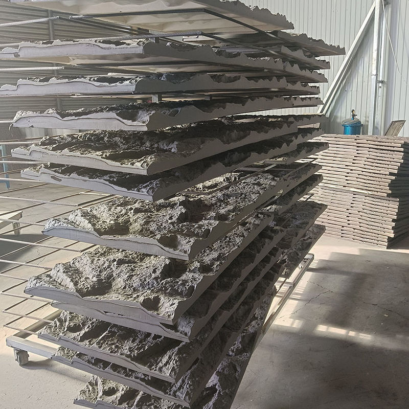 ПУ каменная стена панель грибный камень дизайн для изысканных внутренних и наружных пространств