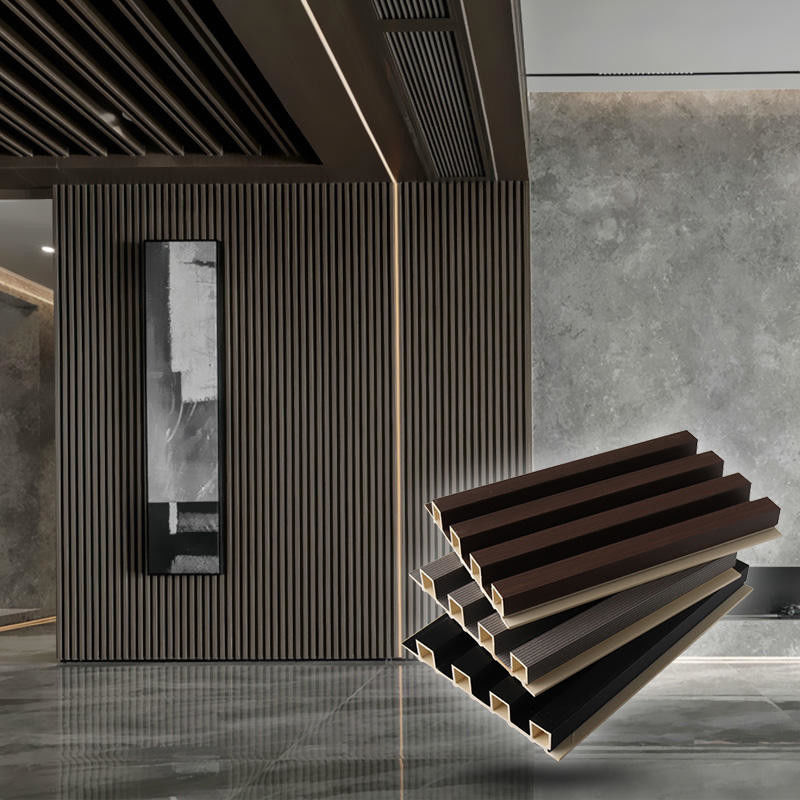 Фабрика оптом экологическая деревянная обои WPC ПВХ Пластиковая обои Стены для телевизора для внутренних наружных цветов