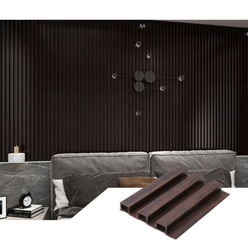 Фабрика оптом экологическая деревянная обои WPC ПВХ Пластиковая обои Стены для телевизора для внутренних наружных цветов