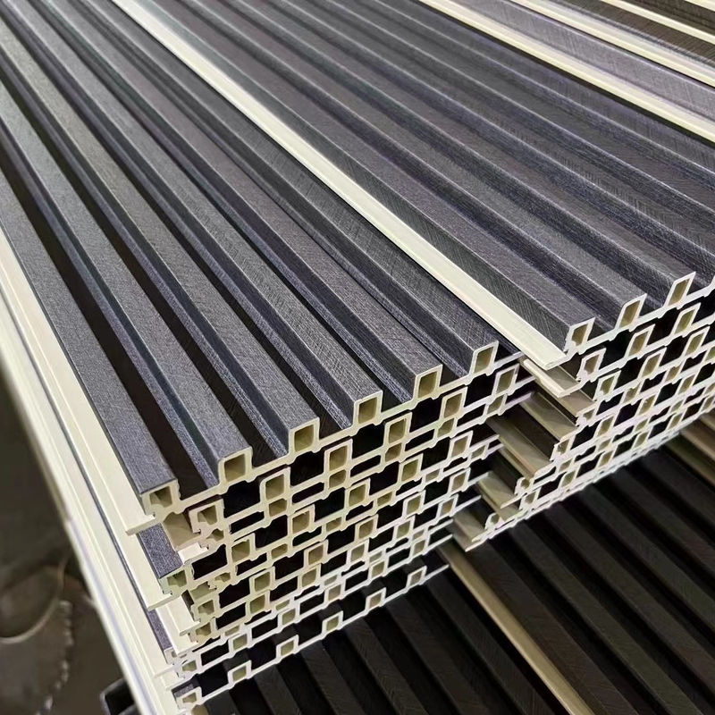 SONSILL UTO Деревянное зерно ПВХ Внутренний декоративный Wpc Флуированный стенный панель облицовка Внутреннее оформление