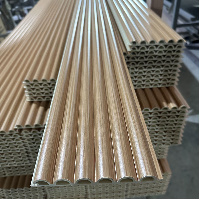 SONSILL UTO Деревянное зерно ПВХ Внутренний декоративный Wpc Флуированный стенный панель облицовка Внутреннее оформление