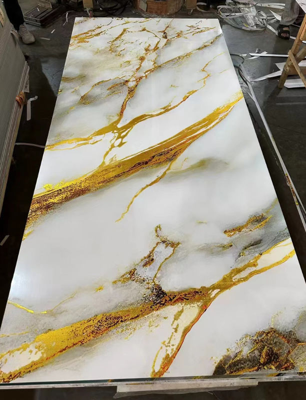 Интерьер Бамбук Уголь Волокно Дерево Фанера Металлическая текстура Твердое зеркало ПВХ Стенные панели