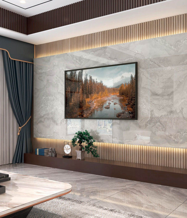 Горячая продажа Бамбуковый угольный стенный панель твердый 1220 X 2800 мм водонепроницаемый композитный мраморный зерно бамбуковый угольный доски