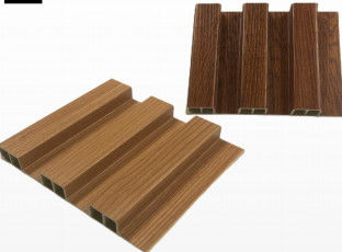 Фабричная цена Внутренний водонепроницаемый водонепроницаемый деревянный композитный стеновой лювер Внешний WPC декоративные стеновые панели