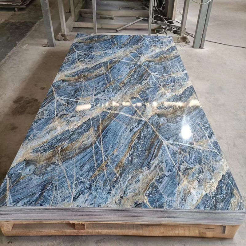 Легкая УФ ПВК мраморная стена панель в 3 мм или 4 мм толщины 3d