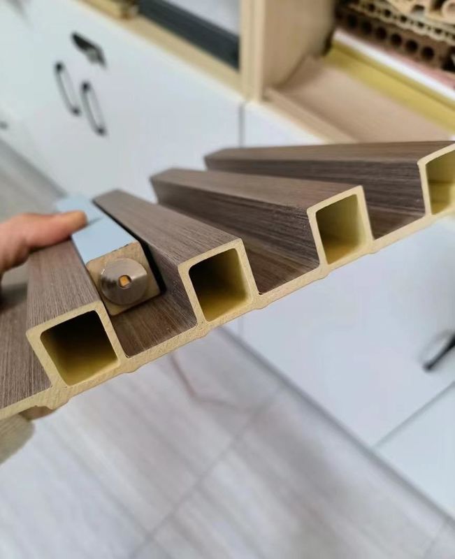 Декоративные панели ПВХ 3D с рифлением, композитные деревянные панели для внутренней отделки, панели WPC для облицовки стен, противопожарная защита по требованию заказчика