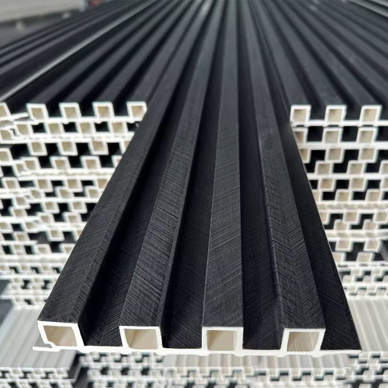 Оптовая цена Современный дизайн WPC стеновая панель Антистатическая внутренняя деревянная рейка стеновая панель для внутренней водонепроницаемой WPC облицовки стен