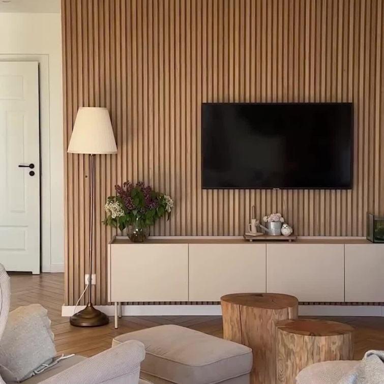 Внутренняя стеновая панель из ДПК с рифлением 3D, альтернатива дереву из ПВХ, для улицы/коммерческих помещений/кухни/спортзала, пластиковая панель, водонепроницаемая стеновая панель