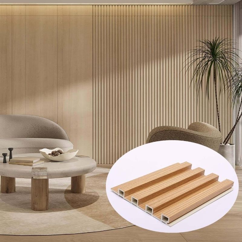 Современный водонепроницаемый звуконепроницаемый огнеупорный WPC ПВХ флейтированная стена облицовка Внутренняя стена панель для домохозяйств Гостиницы Виллы Залы