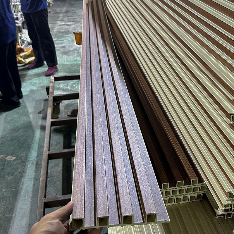 Китайская фабрика WPC Флутированная стенная панель ПВХ доска Слатная панель WPC для внутреннего декорации Wpc стенная панель