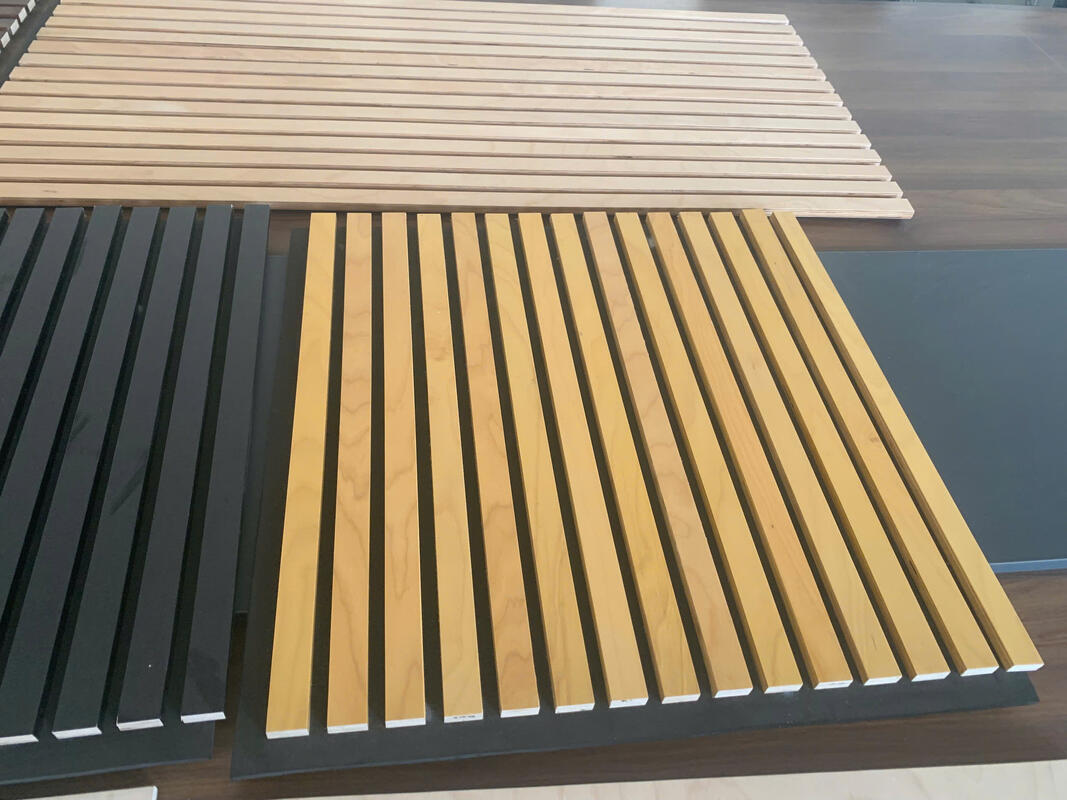 Акустические панели Стенные панели Доски ПЭТ МДФ Акустические стенные декорации для мебели Акустические деревянные стенные панели современный дизайн Гибкий