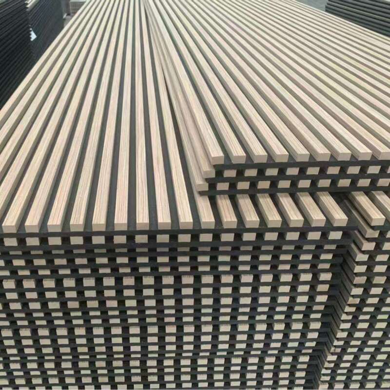 Горячая продажа Акустические панели Деревянные сланцевые флейтированные стенные панели Дом Декорация интерьера Звукозащитные стенные панели