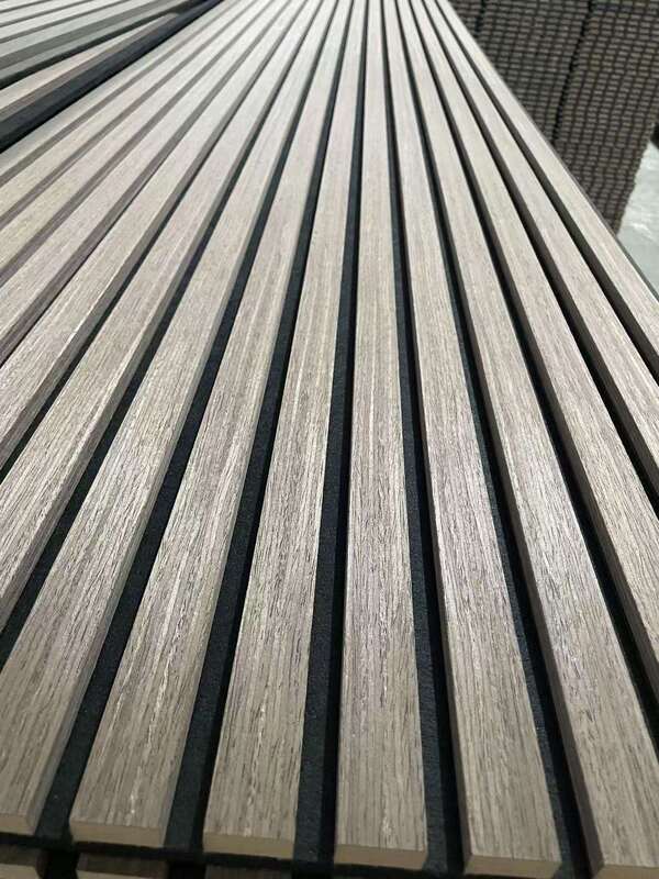 Горячая продажа Акустические панели Деревянные сланцевые флейтированные стенные панели Дом Декорация интерьера Звукозащитные стенные панели