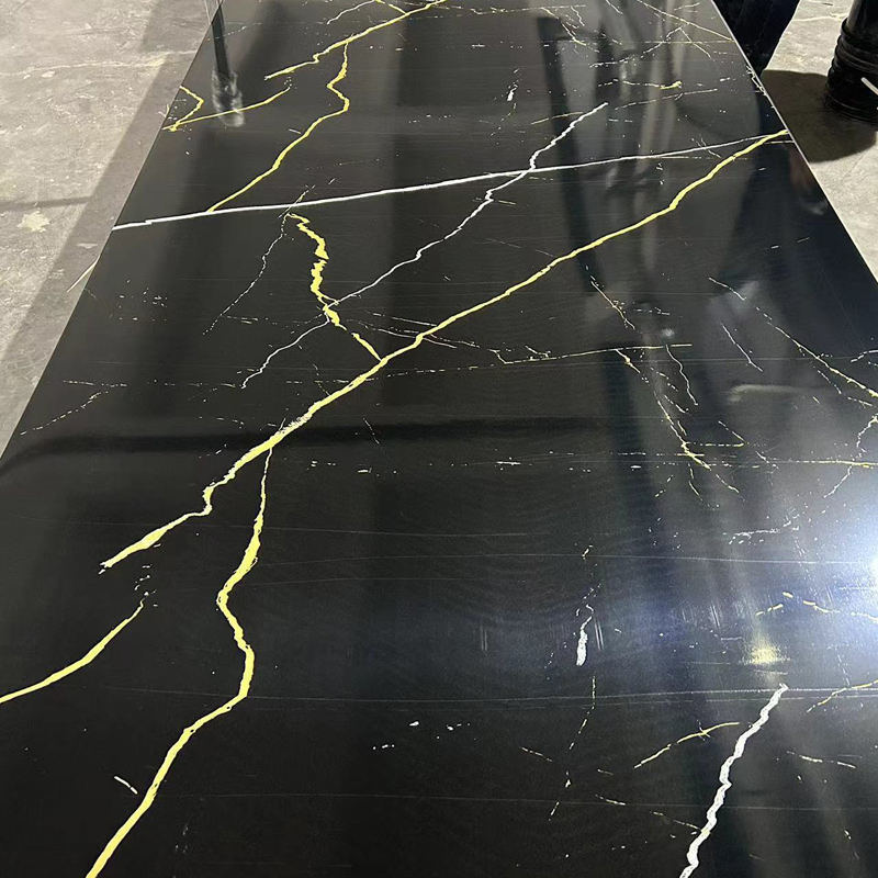 600 * 2440 мм 4 мм 5 мм индивидуальный дизайн SPC мраморная доска водонепроницаемая для интерьера ПВХ стеновая панель Пластик УФ мраморный лист