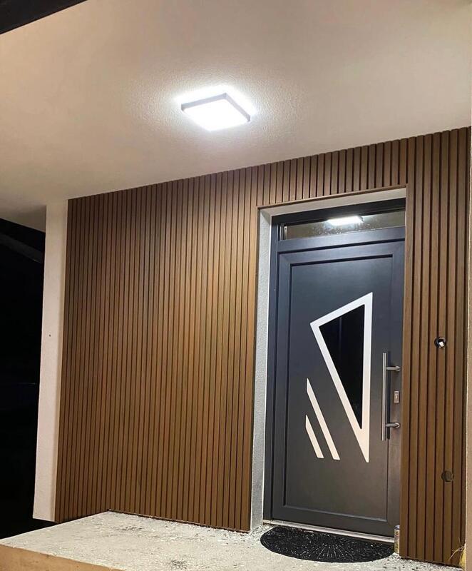 Современная фасадная панель WPC для наружной отделки наружной стены