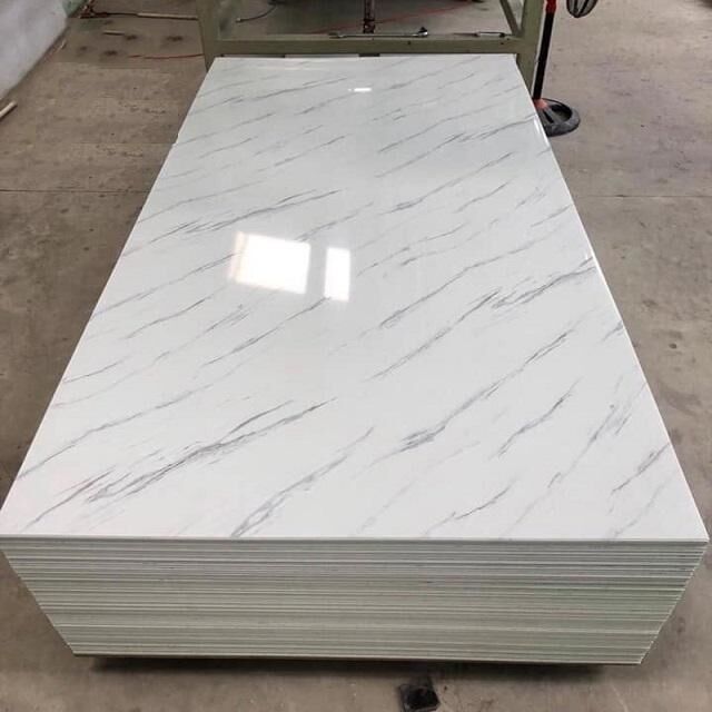 Высококачественный стеклянный панель ПВХ с ультрафиолетовым мармуровым эффектом влажность и водонепроницаемость WPC для гостиничных украшений Лучшая цена