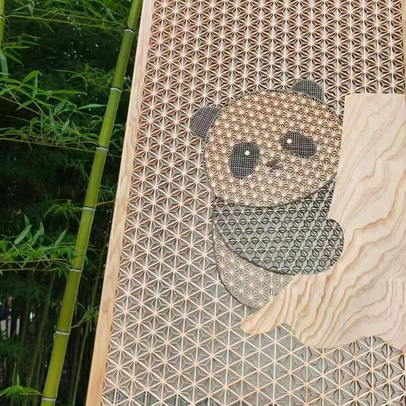 Декоративное дерево Кумико Деревянное ремесло для деревянных дверей окна деревянная коробка японский ресторан декоративный перегородка