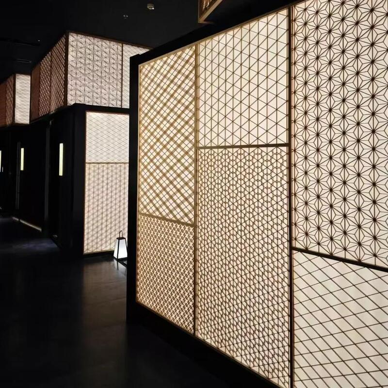 Декоративное дерево Кумико Деревянное ремесло для деревянных дверей окна деревянная коробка японский ресторан декоративный перегородка