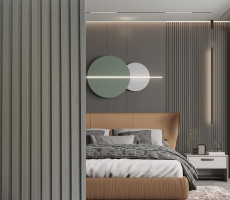 Панель стены волокна древесины классики 3000mm WPC рифлить доску Eco стены Wpc дружелюбное