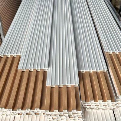 Оптовая цена Современный дизайн WPC стеновая панель Антистатическая внутренняя деревянная рейка стеновая панель для внутренней водонепроницаемой WPC облицовки стен