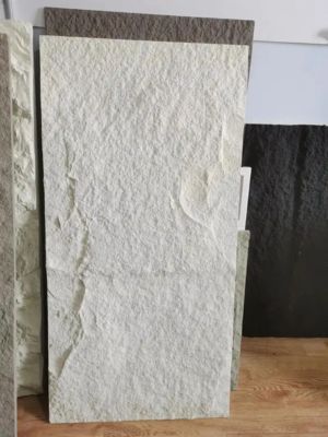 Modern Stone Form Big Slab PU Faux Culture Stone Wall Panel For House Decoration