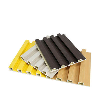 Внешняя панель Wpc Стенная панель Древесное пластмассовое современное дизайнерское доска Внешняя композитная панель Wpc 3D Внешняя стенная облицовка