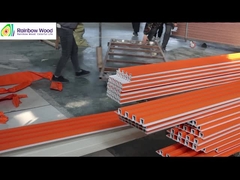 Внутренние деревянные пластмассовые композитные облицовки флейтированные стенные панели Wpc