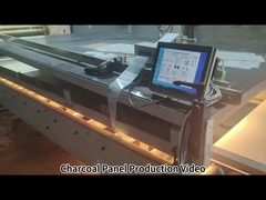 Видеоролик производства панелей из древесного угля