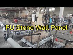 1220*2440 Панель для облицовки стен из искусственного камня Pu для наружной отделки под кирпич, полиуретановая демонстрация